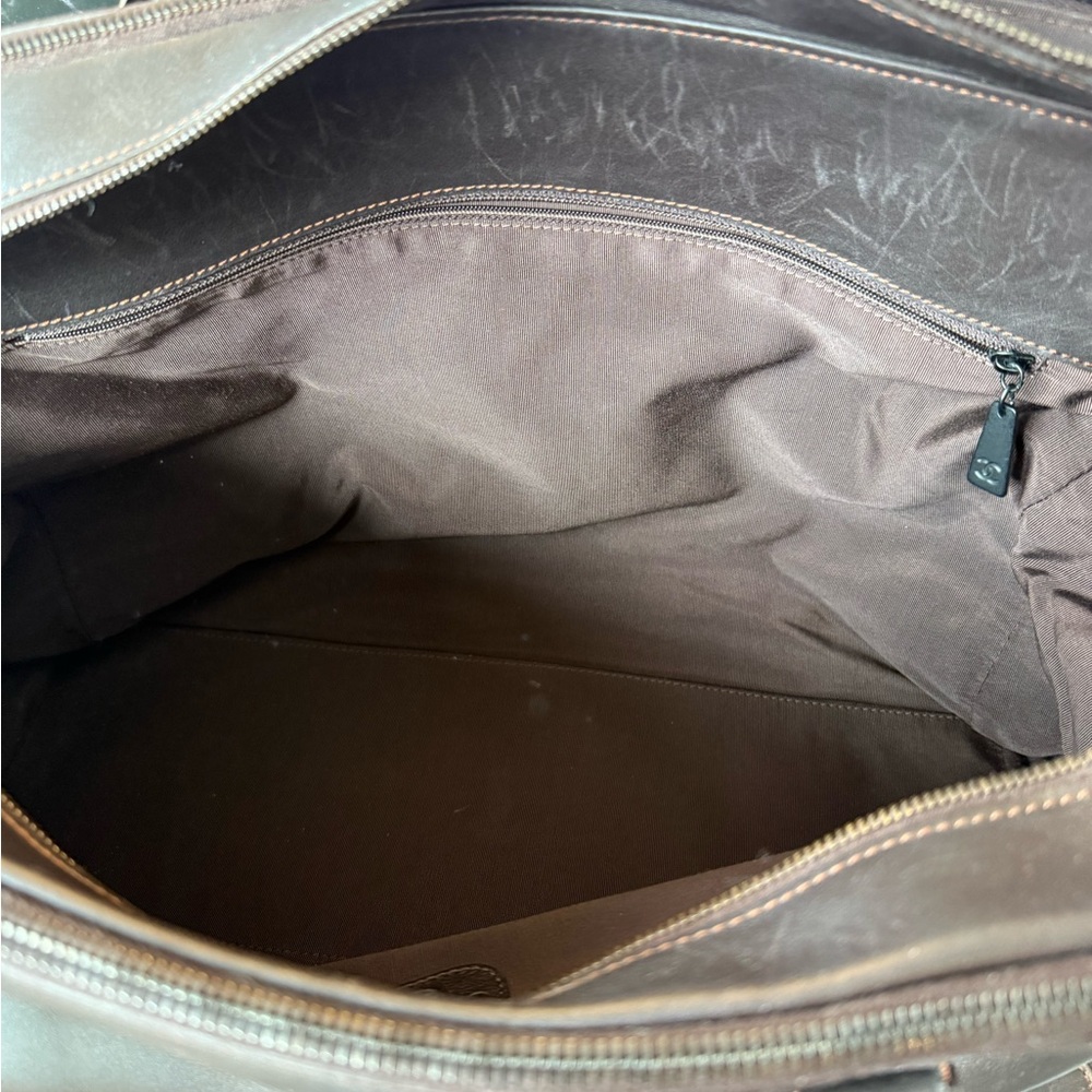 CHANEL Dark Brown Leather Duffel Bag - Picture 5 of 9